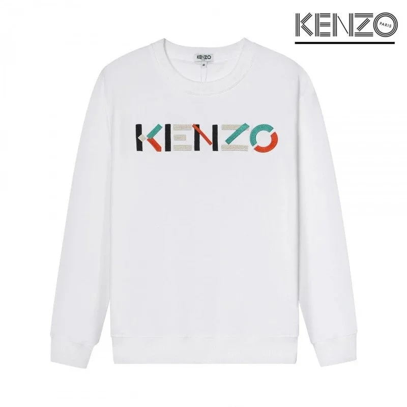 Kenzo White KENZO Logo Crewneck Sweatshirt