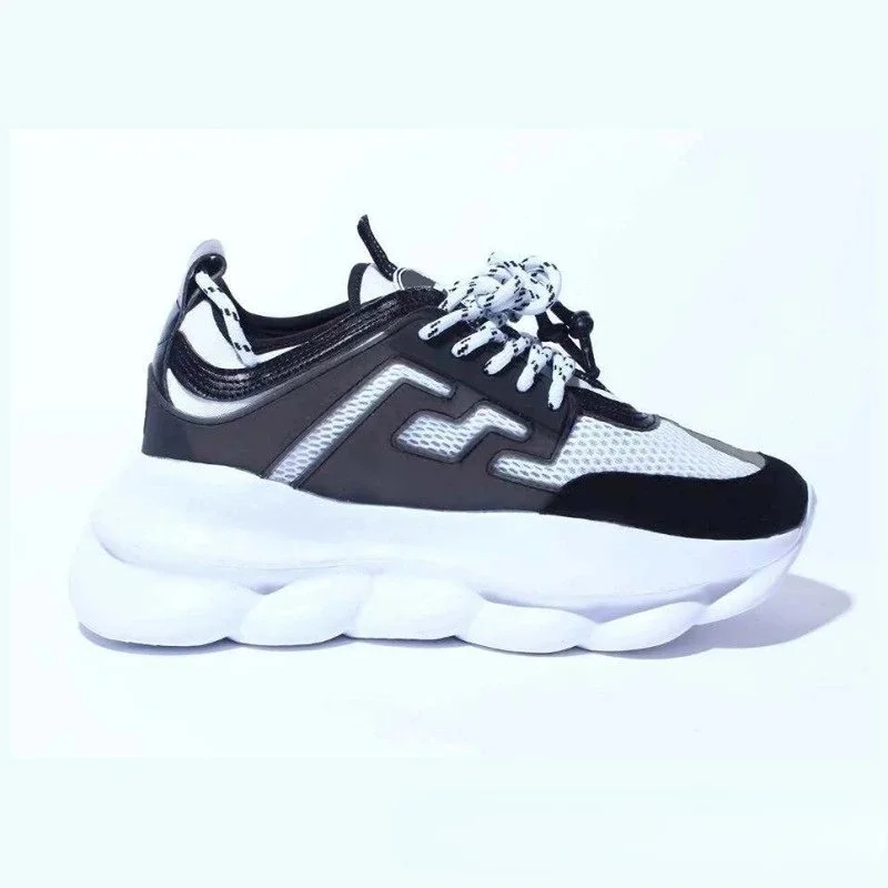 Versace Chain Black/White Sneakers