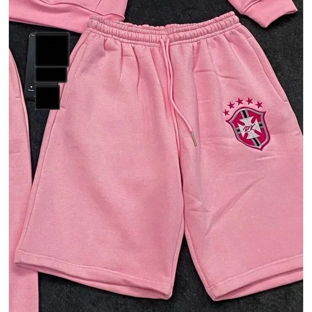 Pink 'BB-009' Shorts with Crest Logo