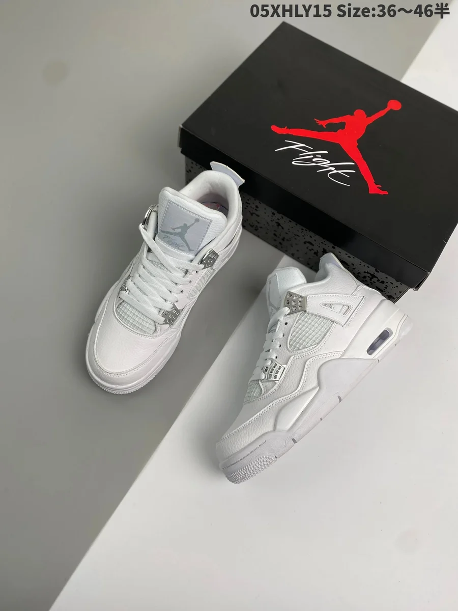 Nike Air Jordan 4 White/Black Sneakers