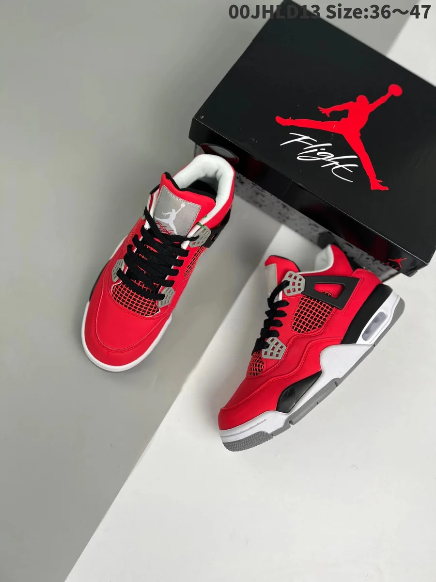 Nike Air Jordan 4 Fire Red Sneakers
