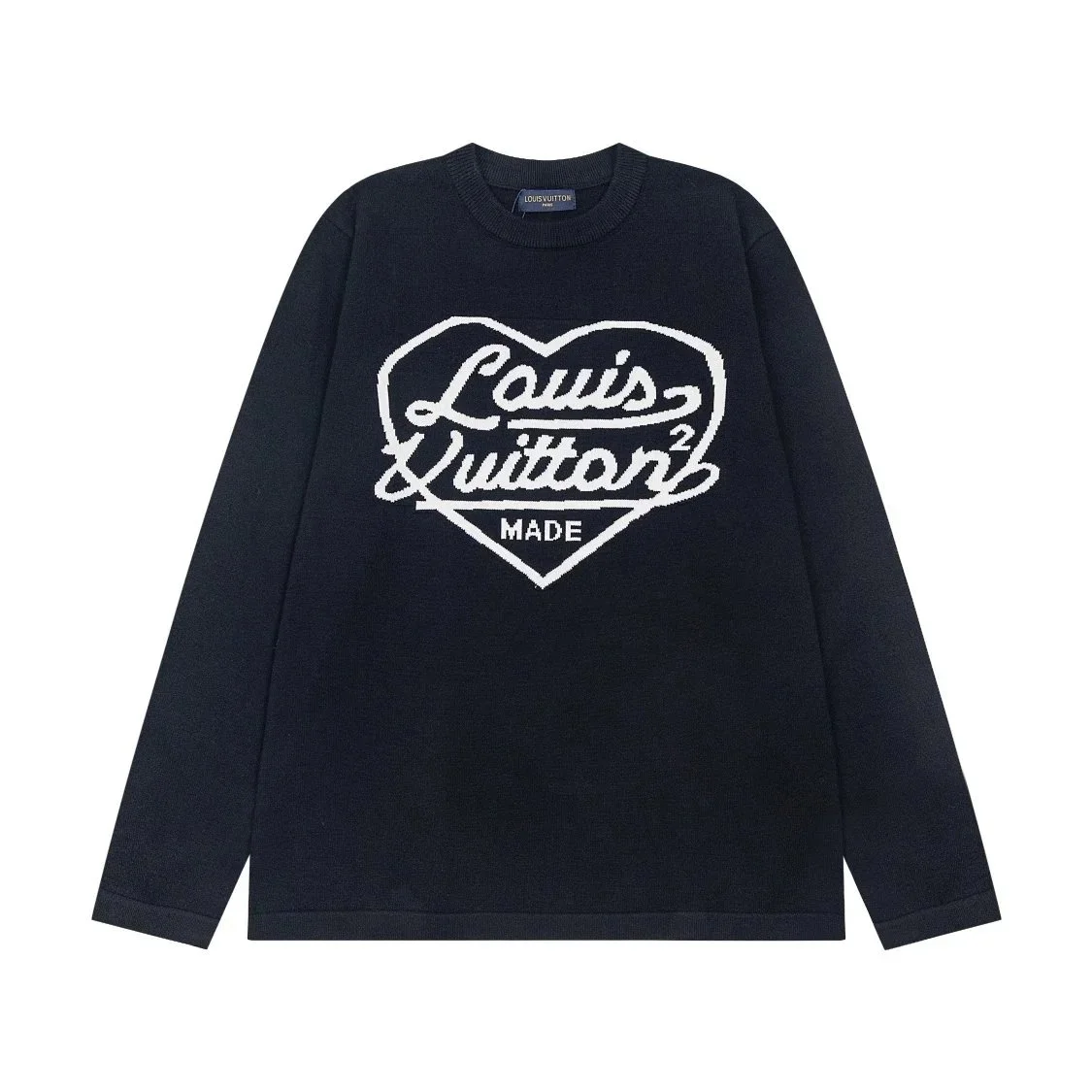 Louis Vuitton Heart Logo Sweater Navy