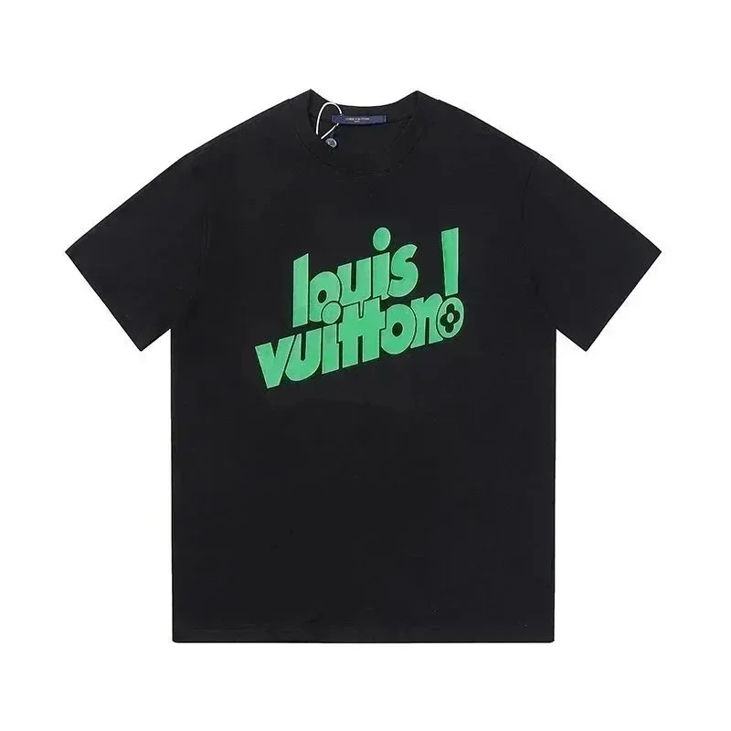 Louis Vuitton Black Green Logo T-Shirt