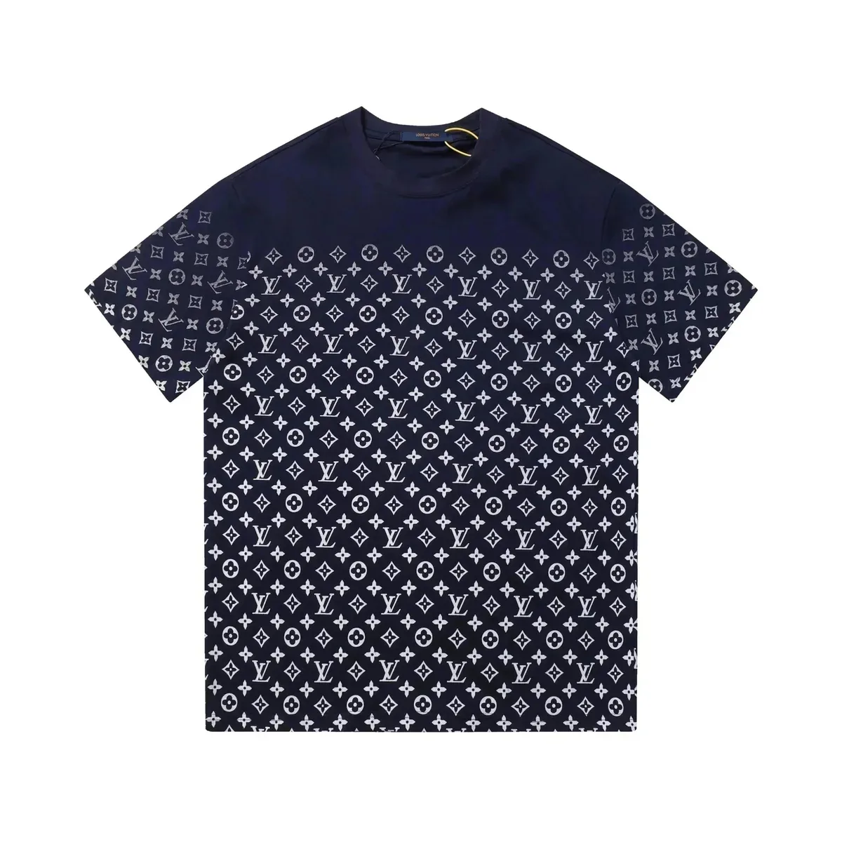 Louis Vuitton Classic Logo Monogram T-Shirt Navy