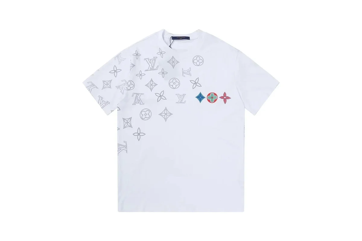 Louis Vuitton Monogram Print T-Shirt White