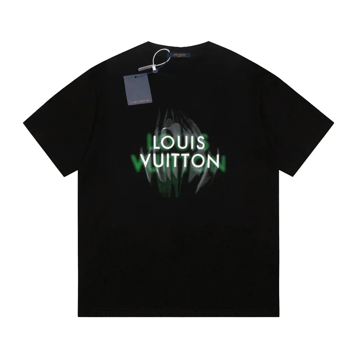 Louis Vuitton Black Green Logo T-Shirt