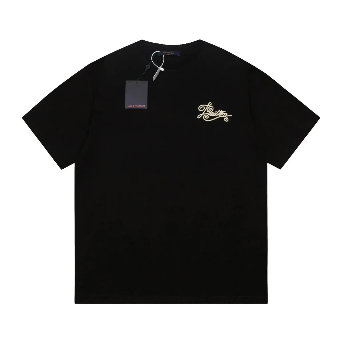 Louis Vuitton Quilted Script Black T-Shirt