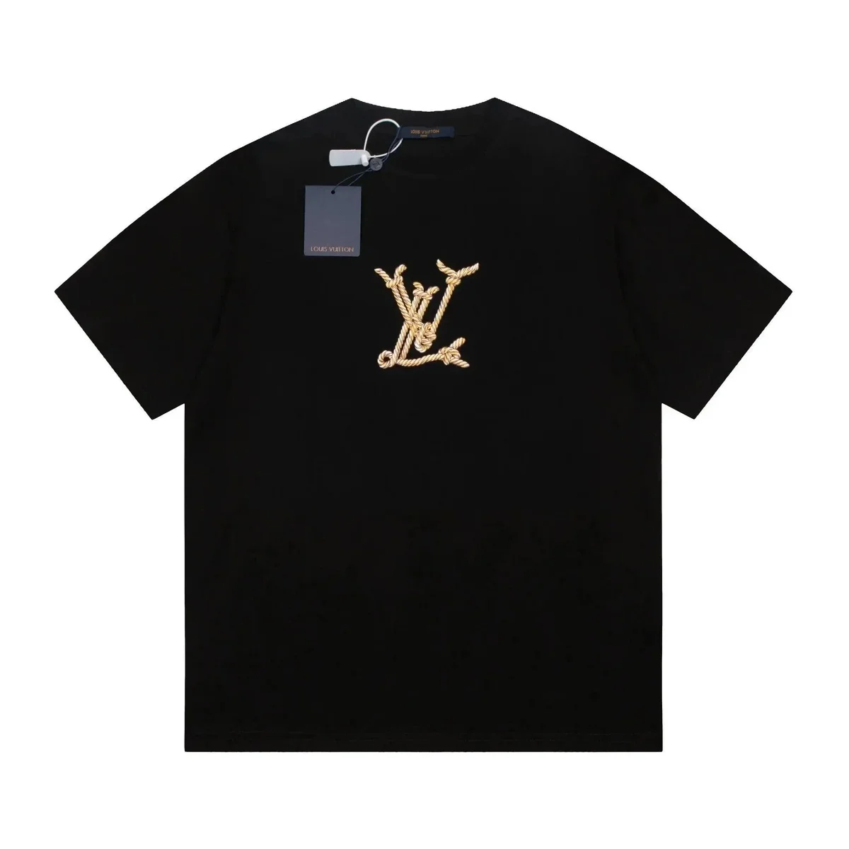 Louis Vuitton Rope LV T-Shirt Black T-Shirts