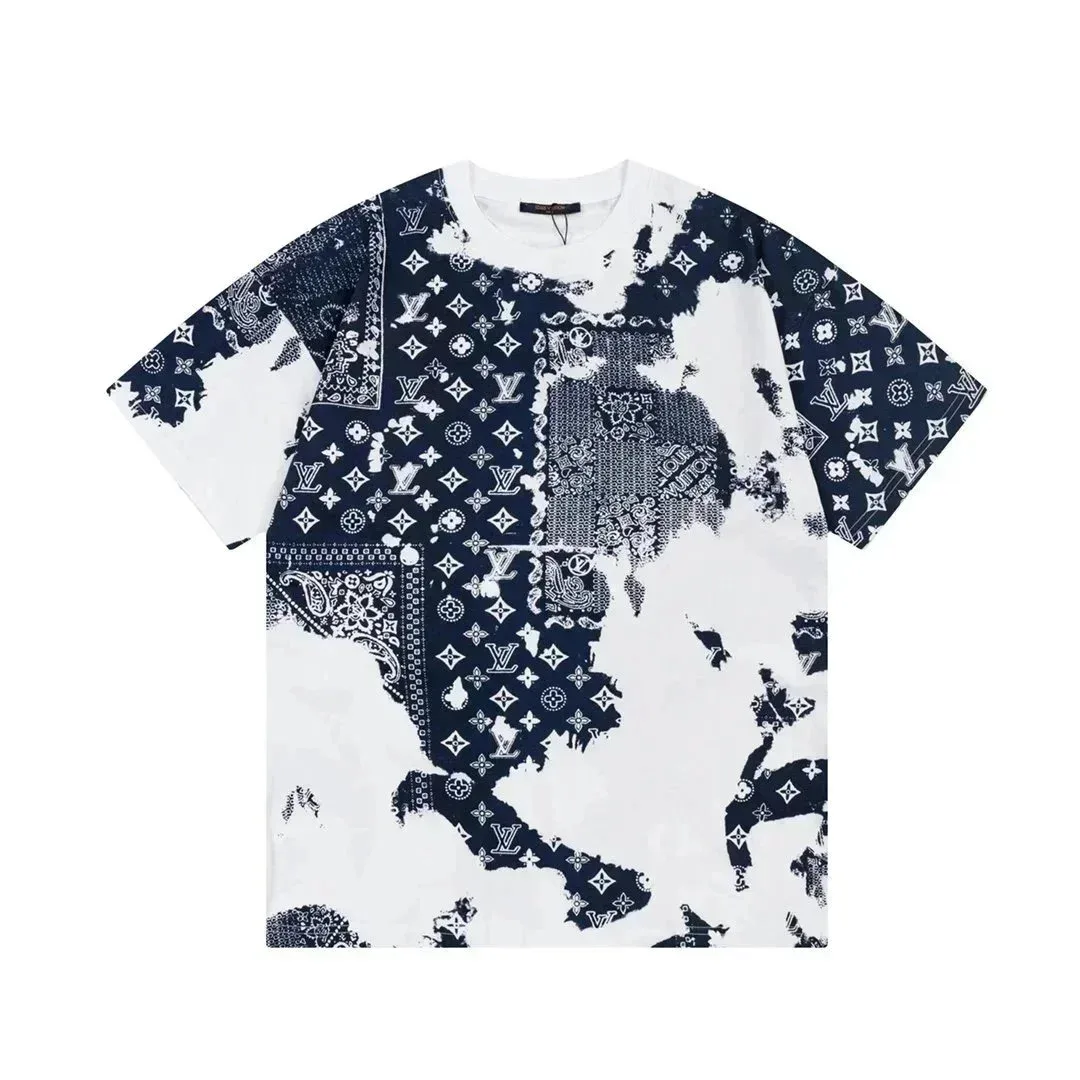 Louis Vuitton Bandana Map T-Shirt White/Blue