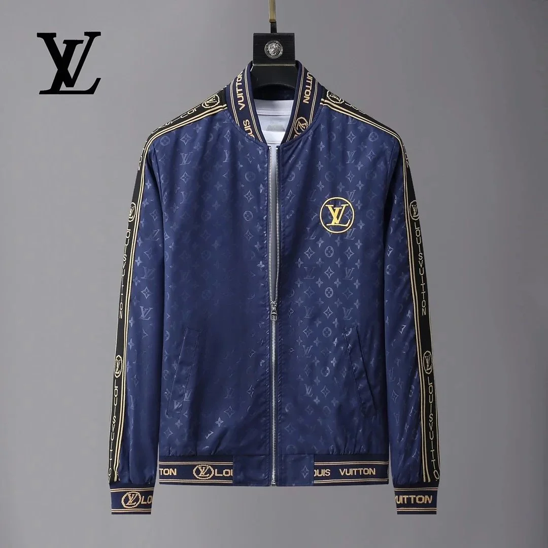 Louis Vuitton Monogram Bomber Jacket Navy
