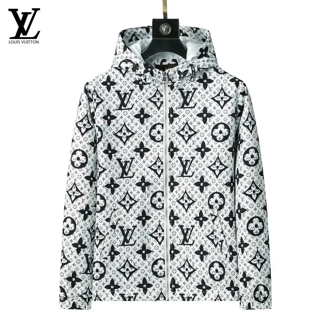 Louis Vuitton Monogram Print Jacket White/Black