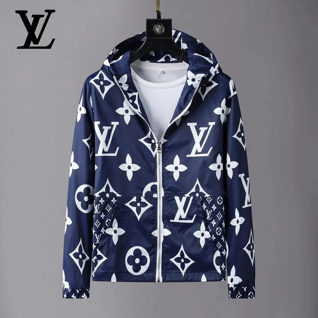 Louis Vuitton Monogram LV Jacket Navy/White