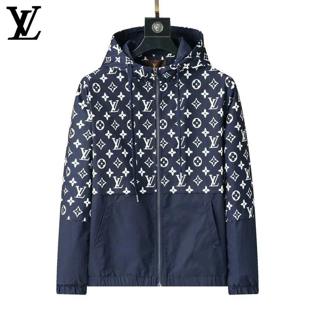 Louis Vuitton Monogram Print Hooded Jacket