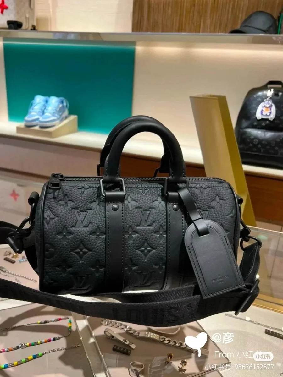 Louis Vuitton Keepall Monogram Black Tote Bag