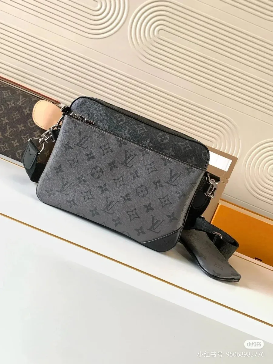 Louis Vuitton Neverfull Monogram Crossbody Bag Grey