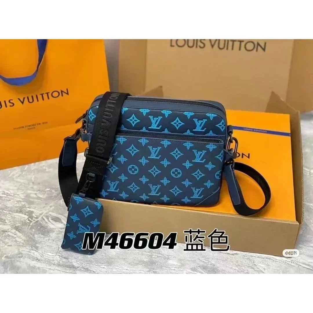Louis Vuitton Neverfull M46604 Blue Monogram Bag