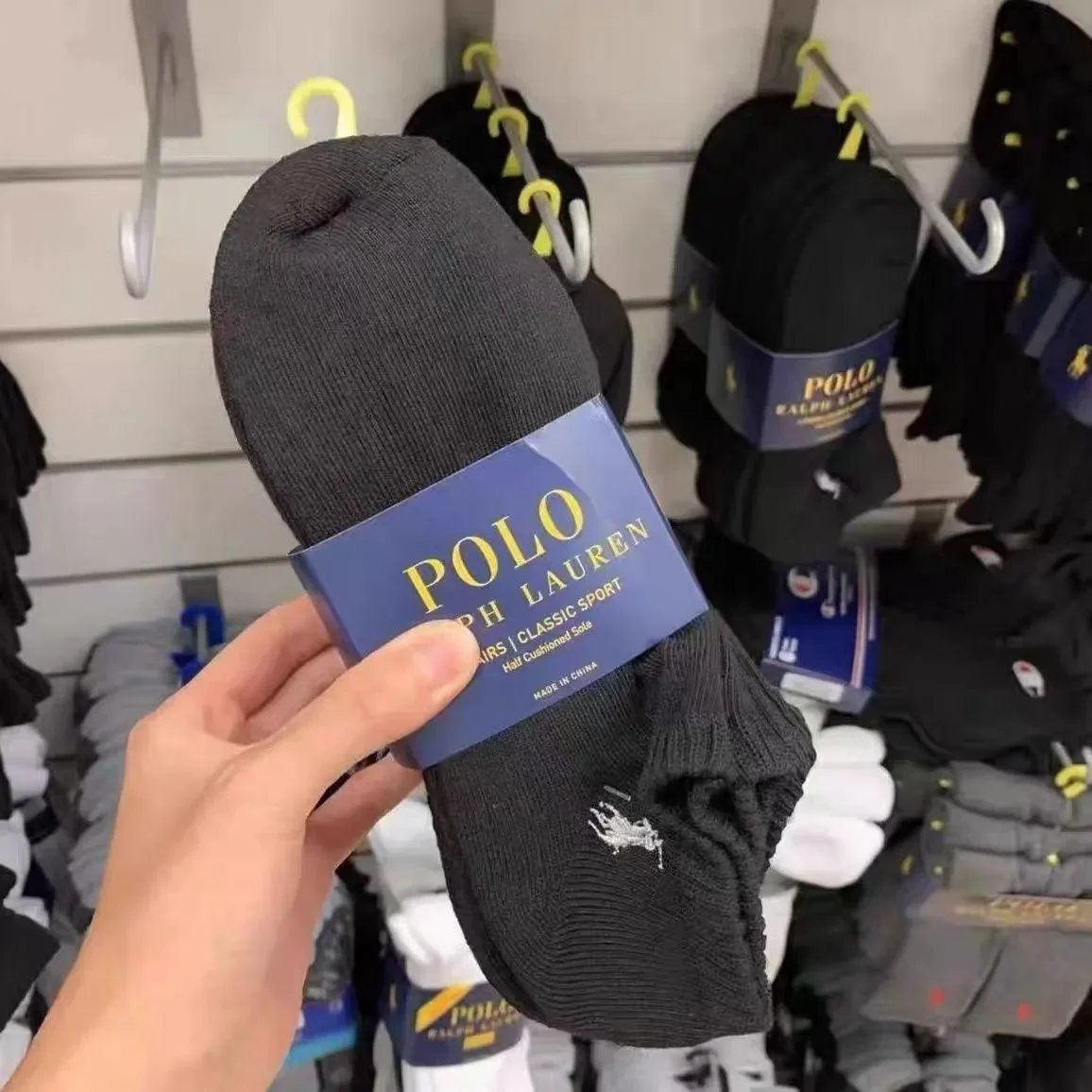 Polo Ralph Lauren Classic Sport Black Socks