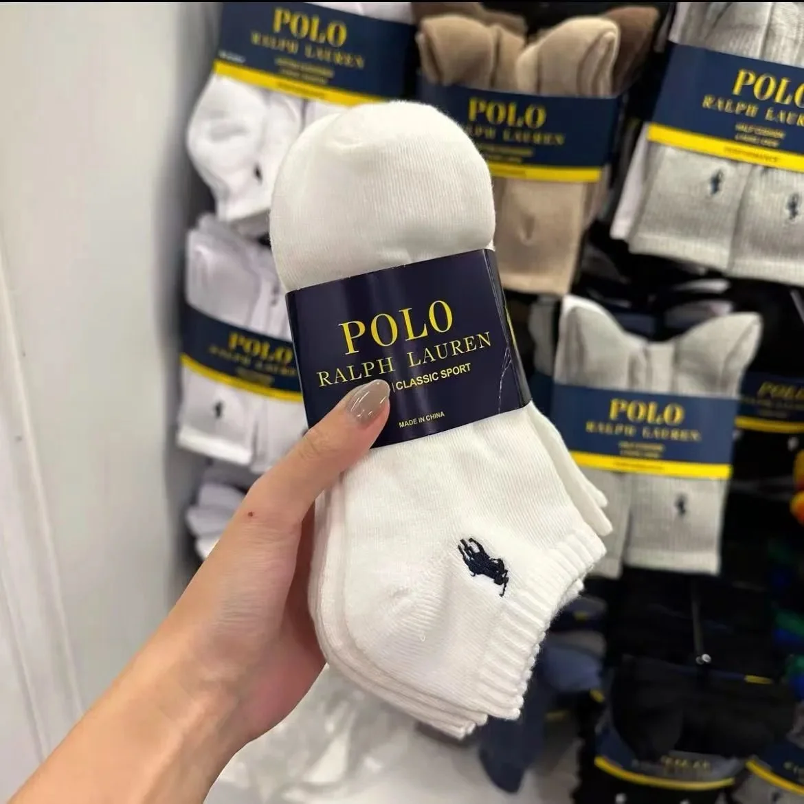 Polo Ralph Lauren Classic Sport White Socks