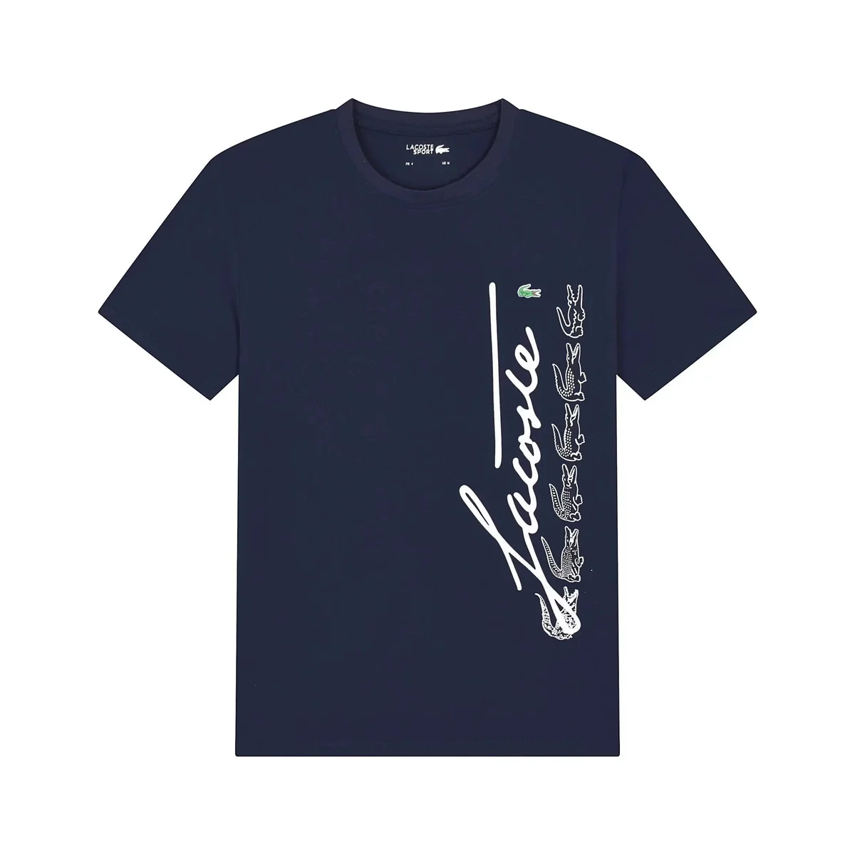 Lacoste Navy Crocodile Print T-Shirt