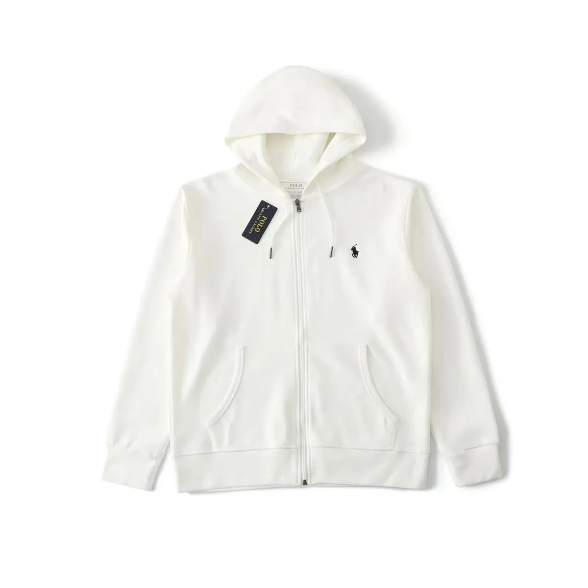Polo Ralph Lauren White Pony Hoodie Sweatshirt