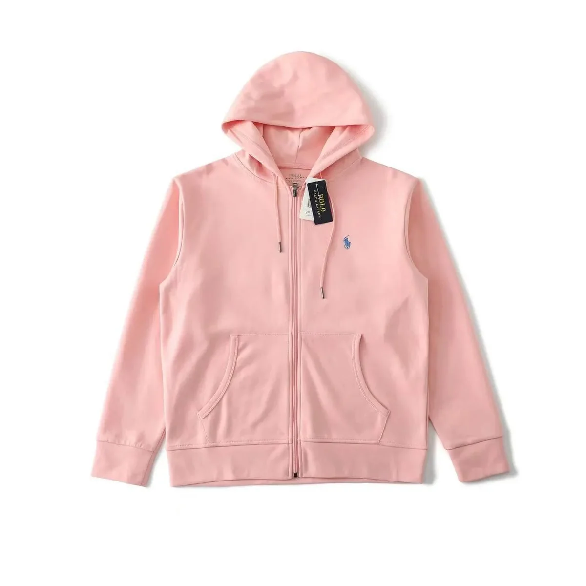 Ralph Lauren Pink Hoodie with Pony Logo