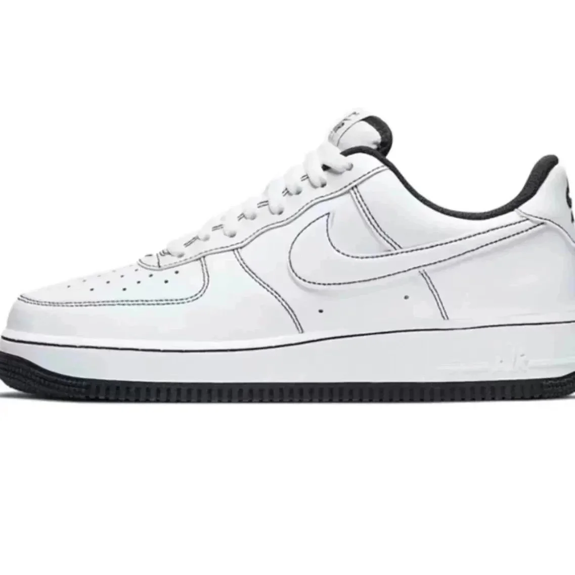 Nike Air Force 1 AF1 Black Stitch CV1724-104 Sneakers