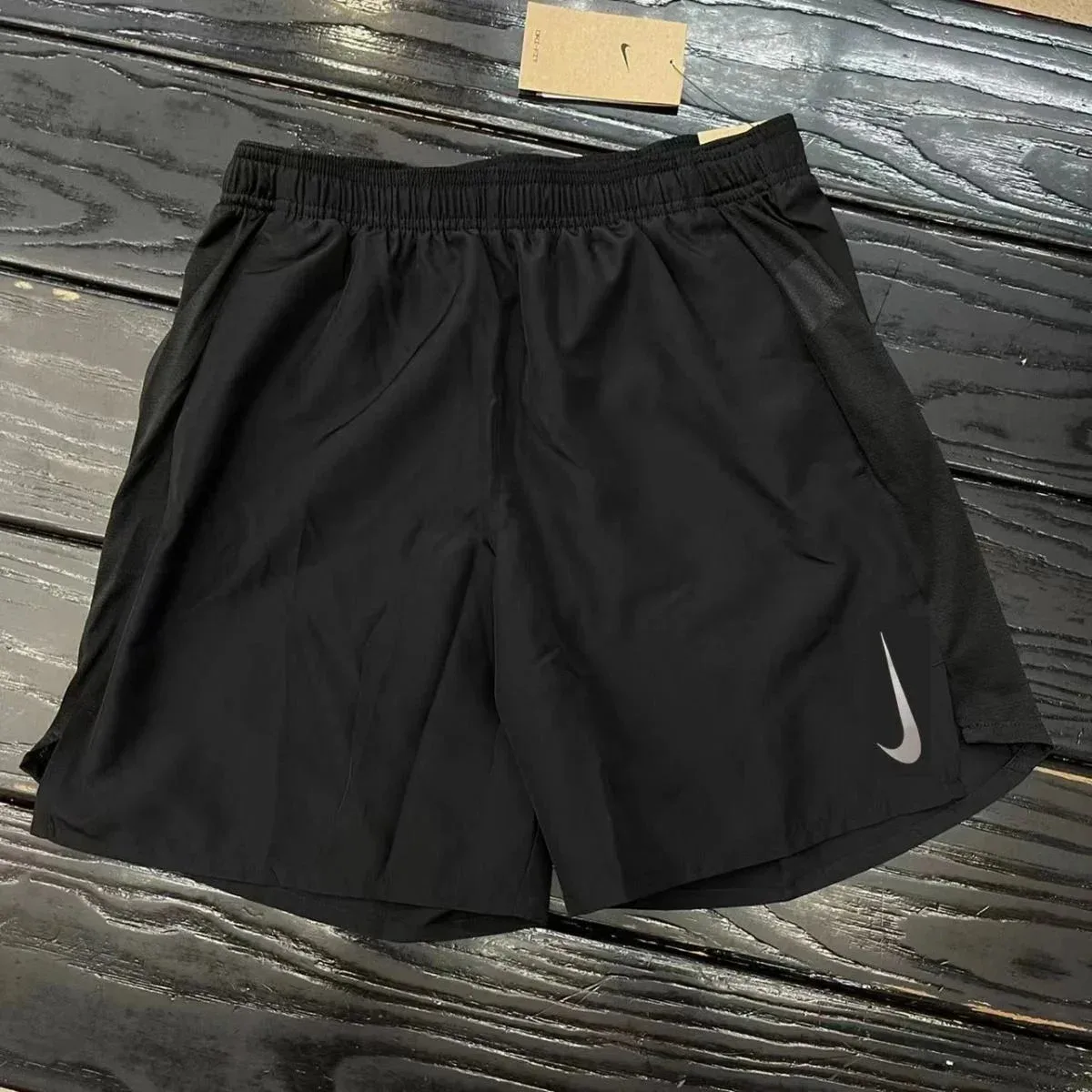 Nike Black Solid Shorts