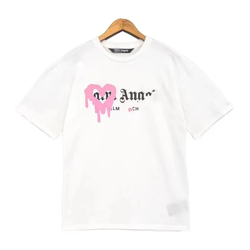 Palm Angels Life is Palm White Heart T-Shirt