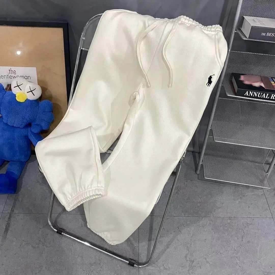 Polo Ralph Lauren White Pony Logo Sweatpants