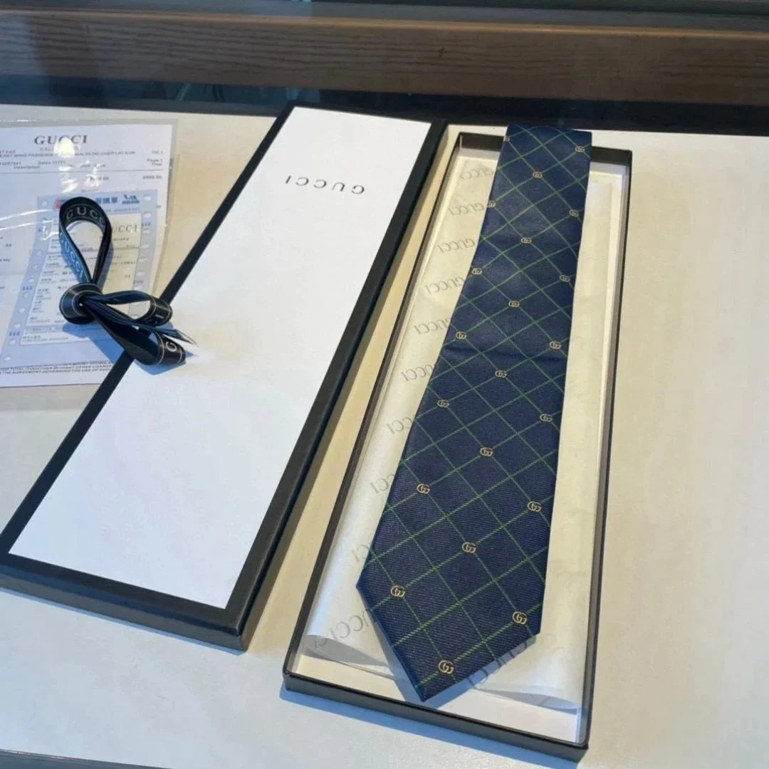 Gucci GG Monogram Navy Tie