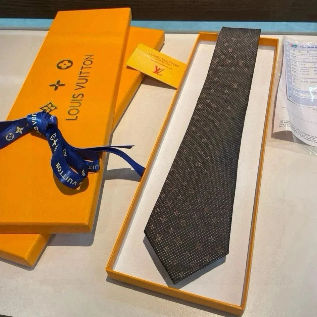 Louis Vuitton Monogram Tie Black Formal Accessory