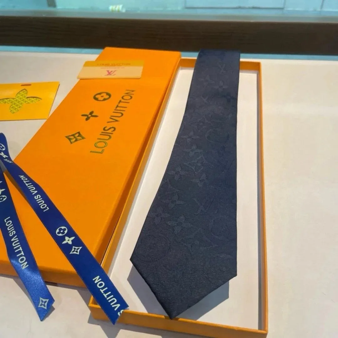 Louis Vuitton Monogram Tie Navy