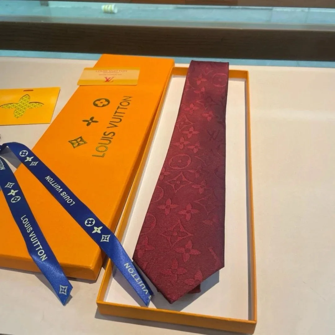 Louis Vuitton Monogram Tie Red Accessory