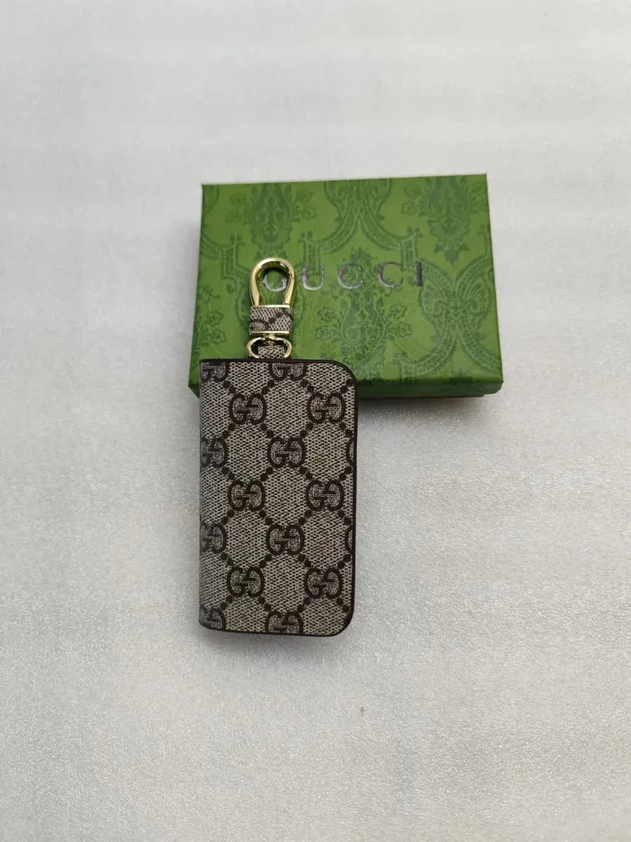 Gucci GG Supreme Key Case Beige/Brown