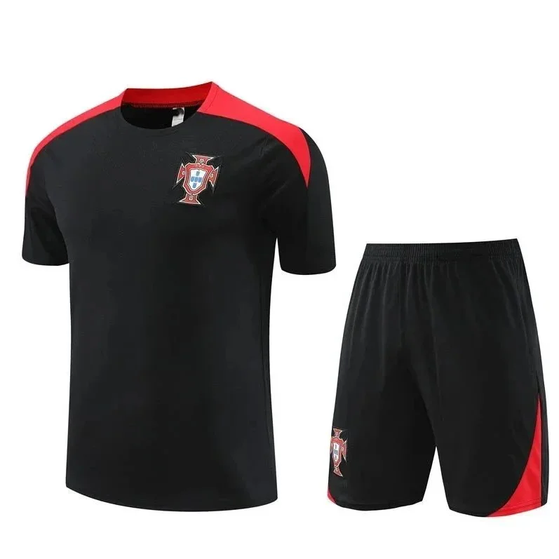 Black & Red Portugal Football Kit BB-167 Set