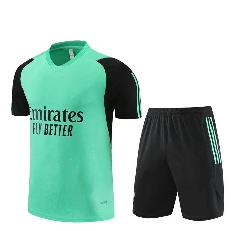 Adidas Classic Football Green & Black Jersey Set