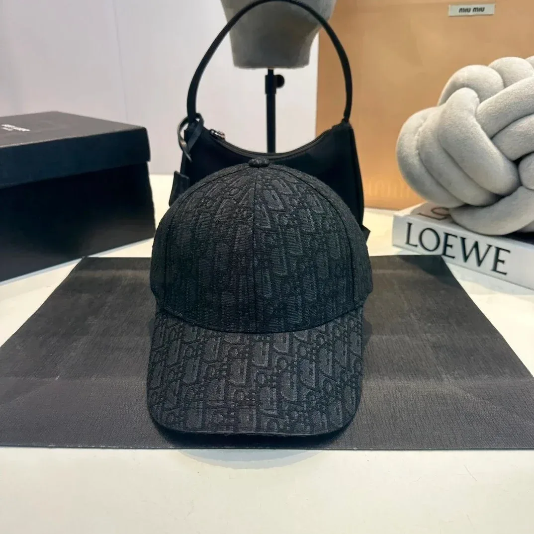 Dior Classic Logo Black Cap Headwear