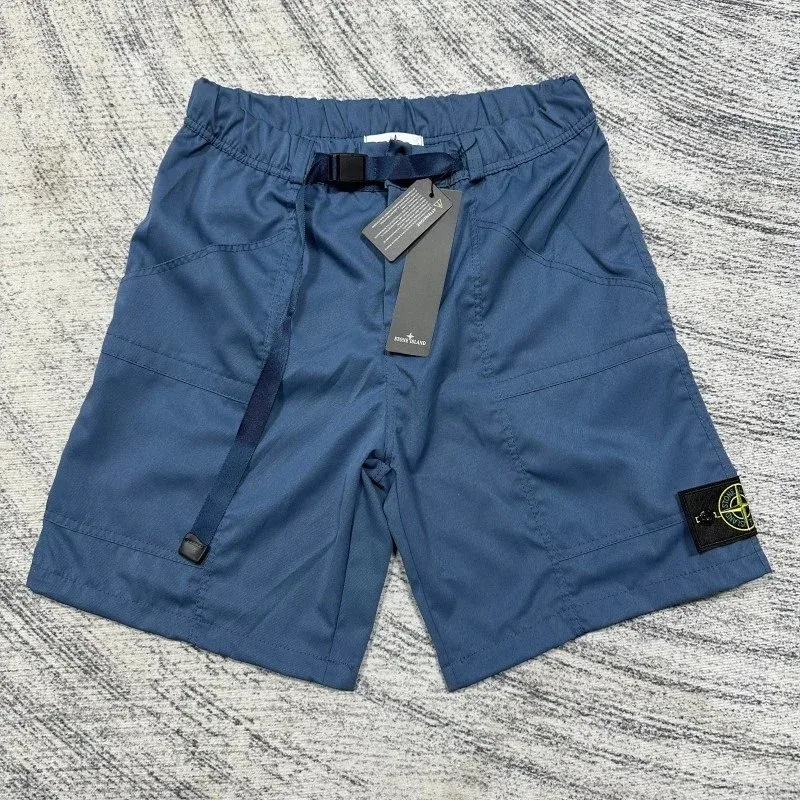 Stone Island 68-15 Blue Cargo Shorts