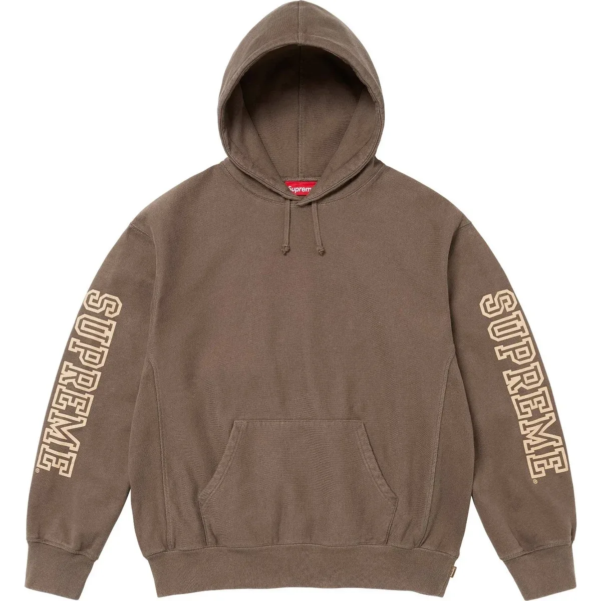Supreme BB-18 Hoodie Brown Cotton Hooded Sweatshirt