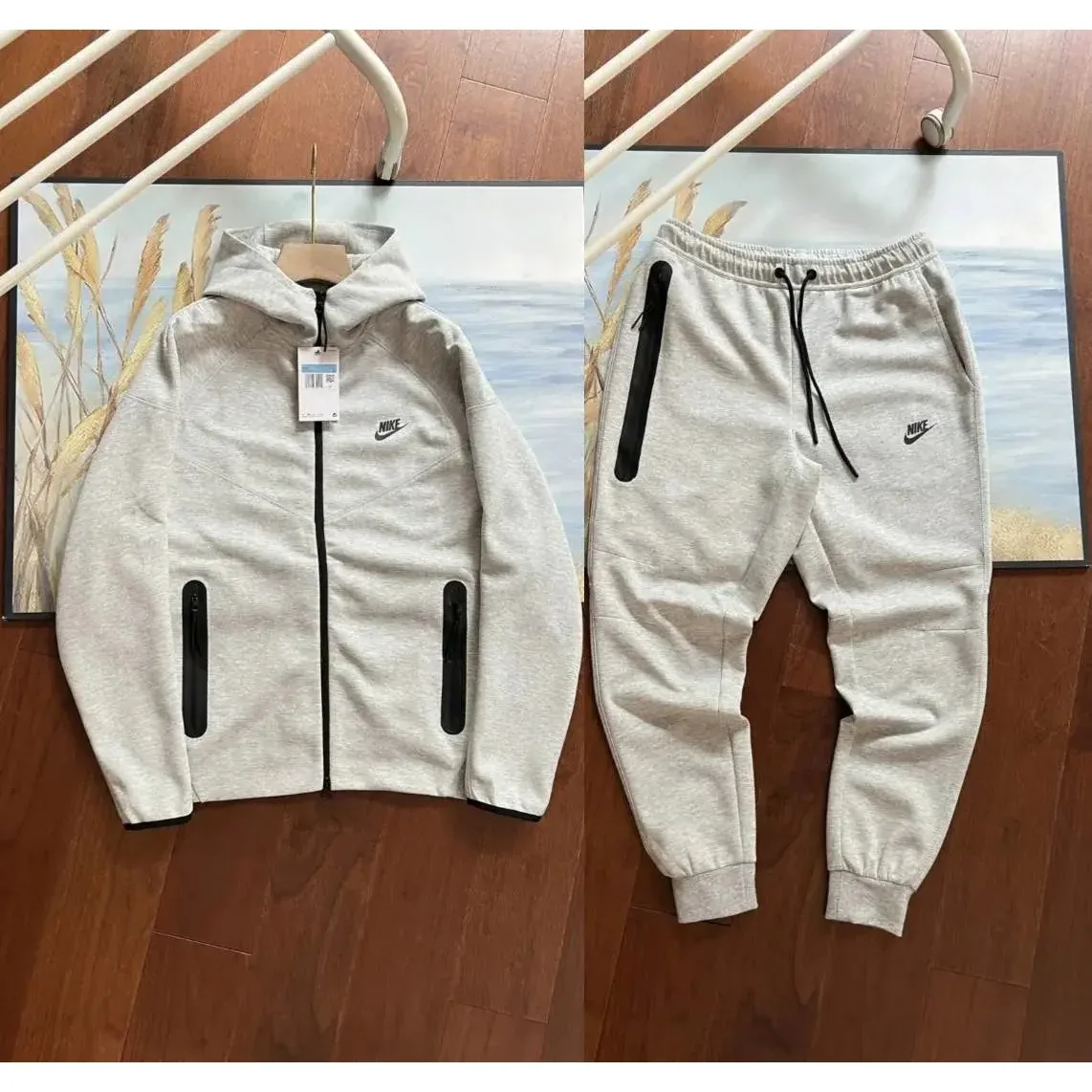 Nike Tech Fleece Grey Hoodie & Pants Set