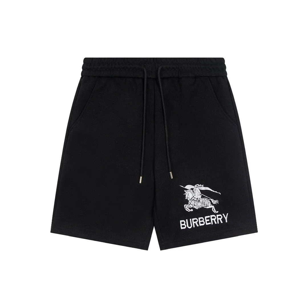 Burberry Black Equestrian Knight Shorts