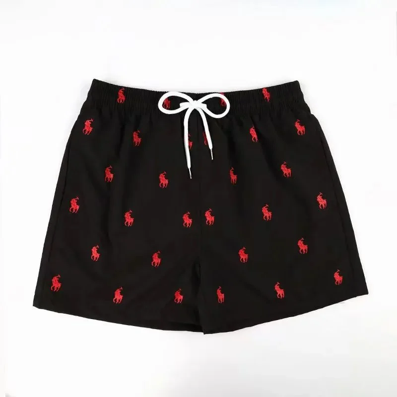 Polo Ralph Lauren Big Pony Black Red Shorts