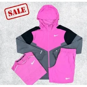 Nike Air Tech Fleece Pink & Grey Set