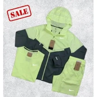 Nike Air Tech Fleece Lime Green Tracksuit Set