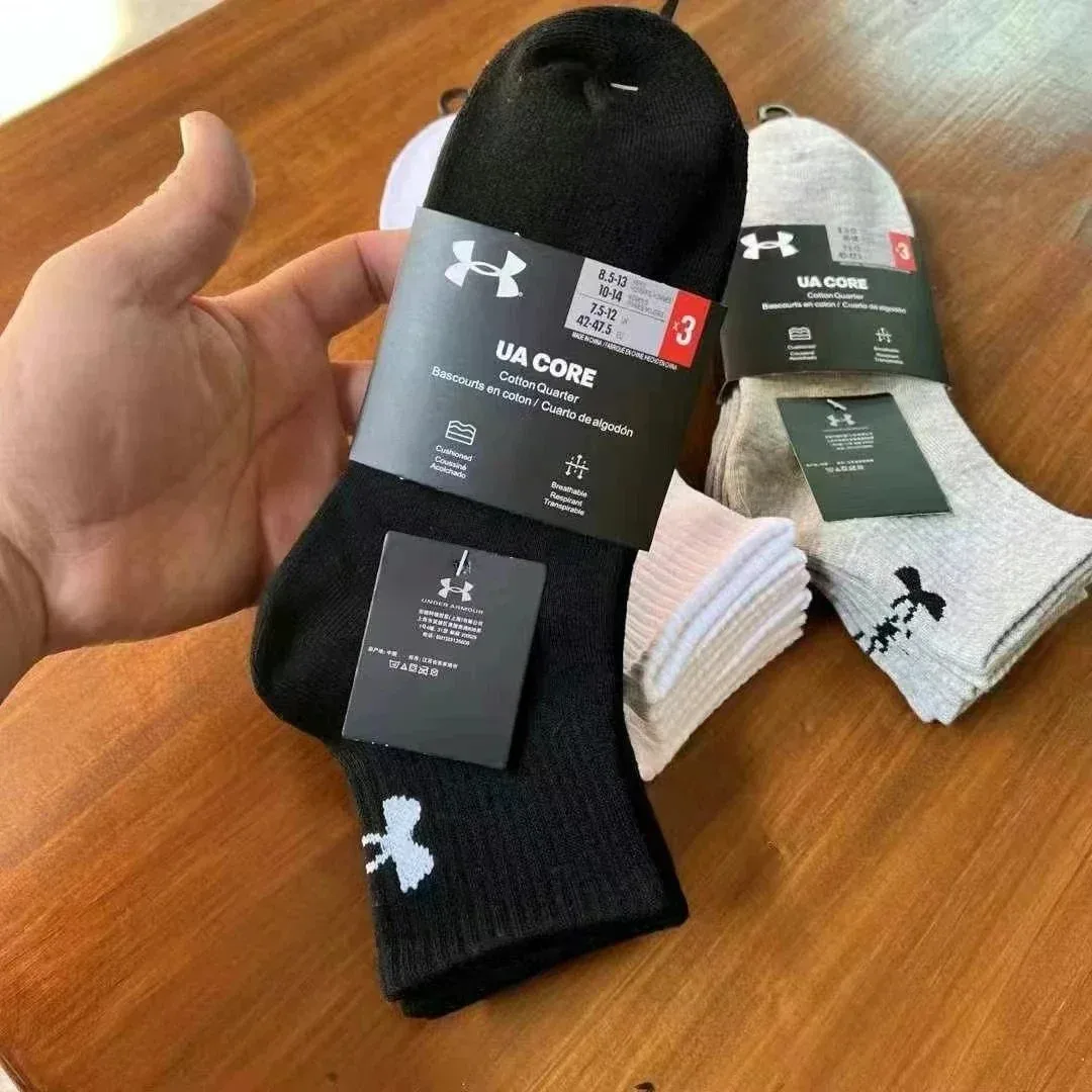 Under Armour UA Core Cotton Quarter Socks Black