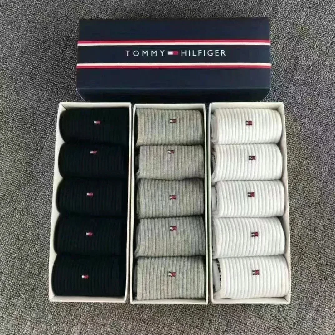 Tommy Hilfiger Black/Grey/White Socks Set
