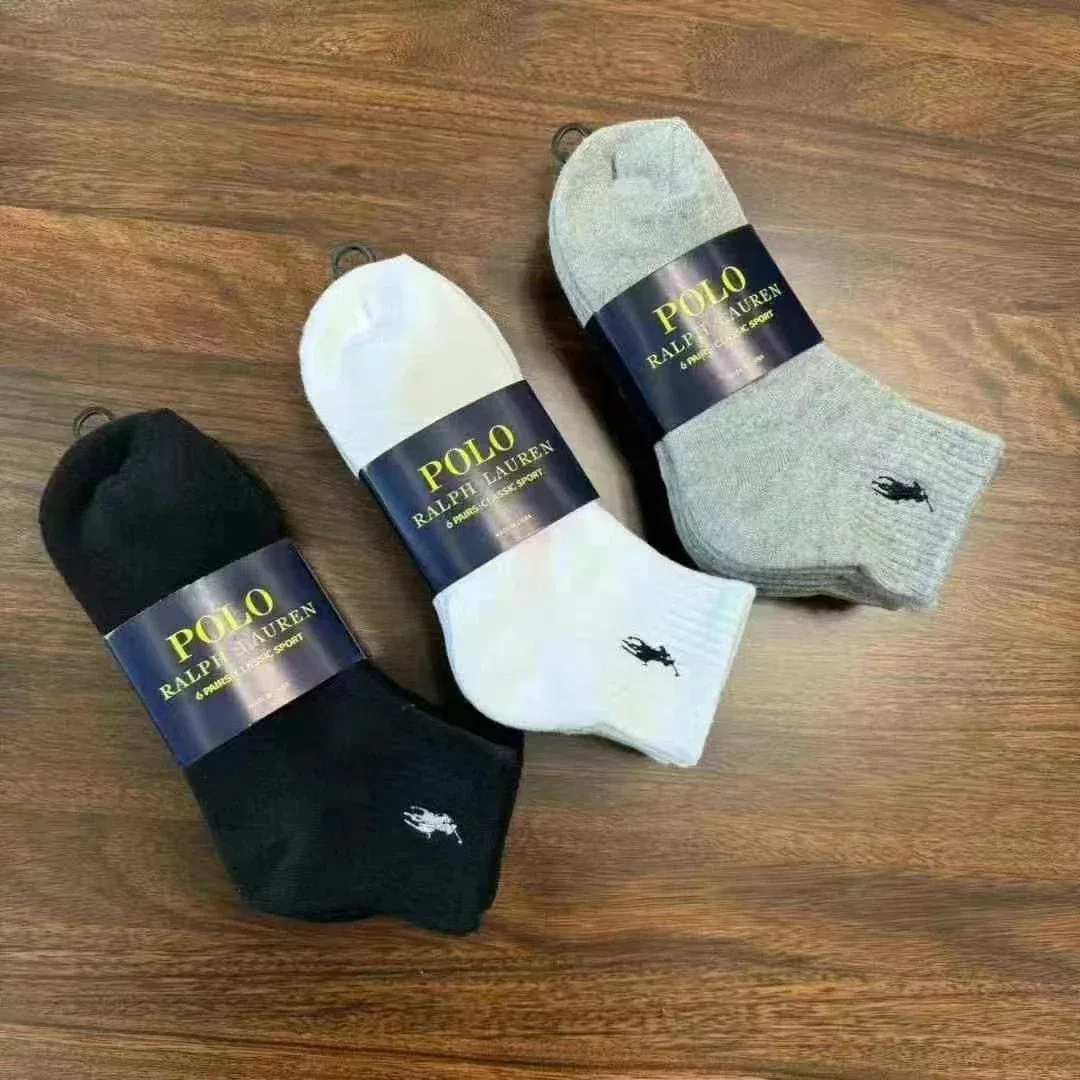 Polo Ralph Lauren Classic Logo Socks Black/White/Grey