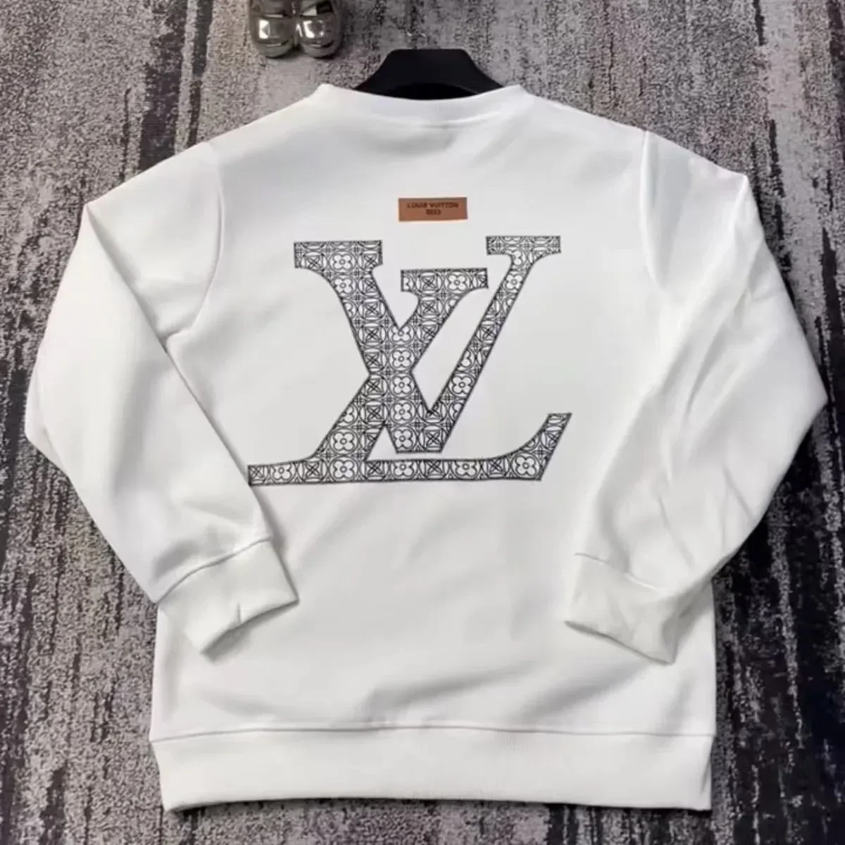 Louis Vuitton White LV Monogram Hoodie