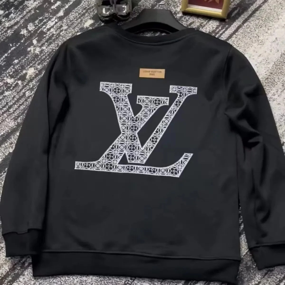 Louis Vuitton Classic Logo Black Sweatshirt