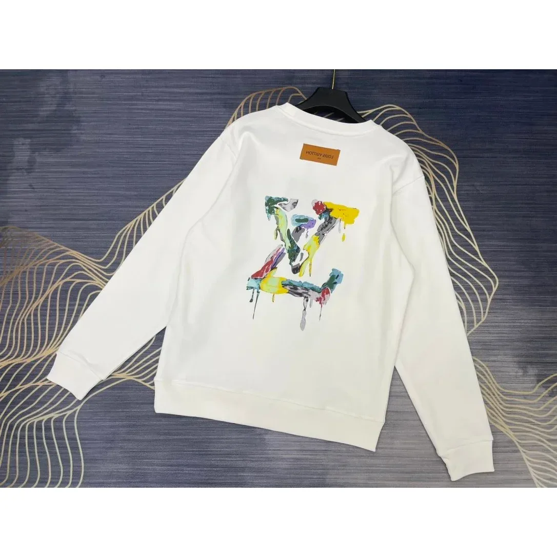 Louis Vuitton Tabi Painted Logo Sweatshirt White